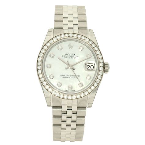 rolex 31mm datejust diamond bezel|Rolex Datejust 31mm stainless.